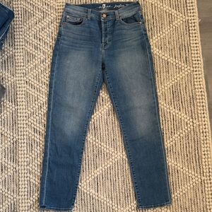 7 For All Mankind Women's Classic Blue Skinny Jeans